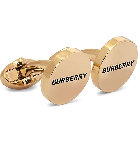 burberry cufflinks gold|Burberry silver cufflinks.